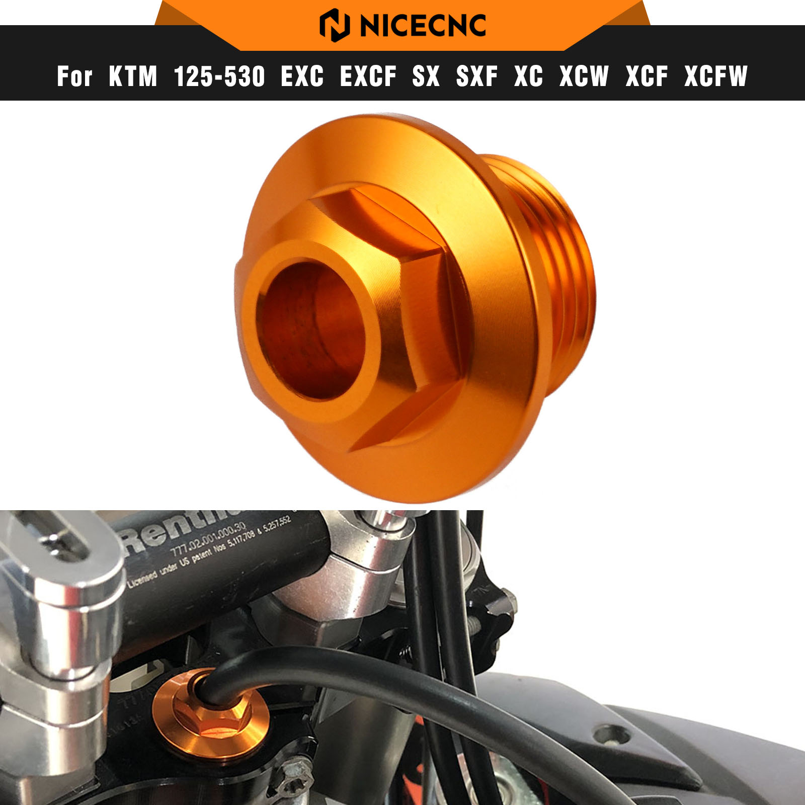 Husqvarna Chainsaw 450 - NICECNC Für KTM EXC 300 Lenkkopfmutter
